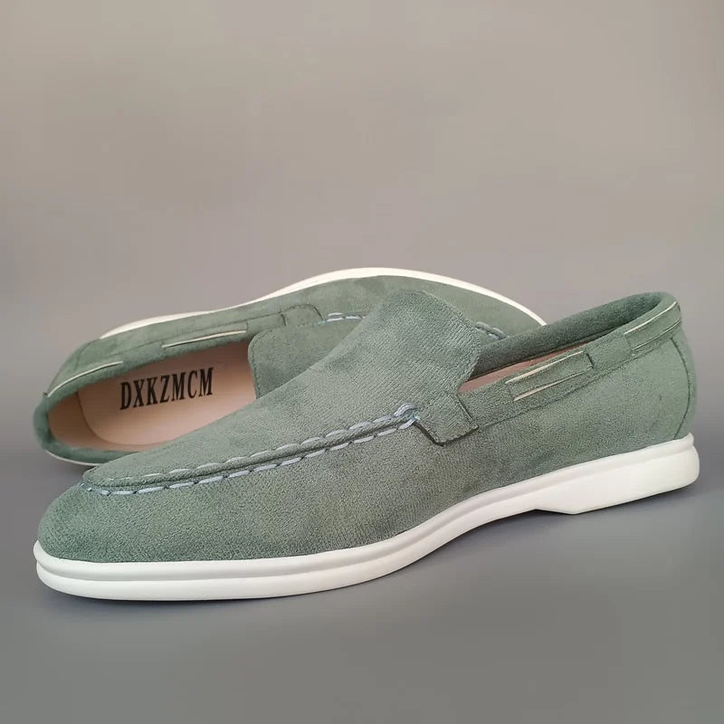 Classic Brand Suede Leather Loafers