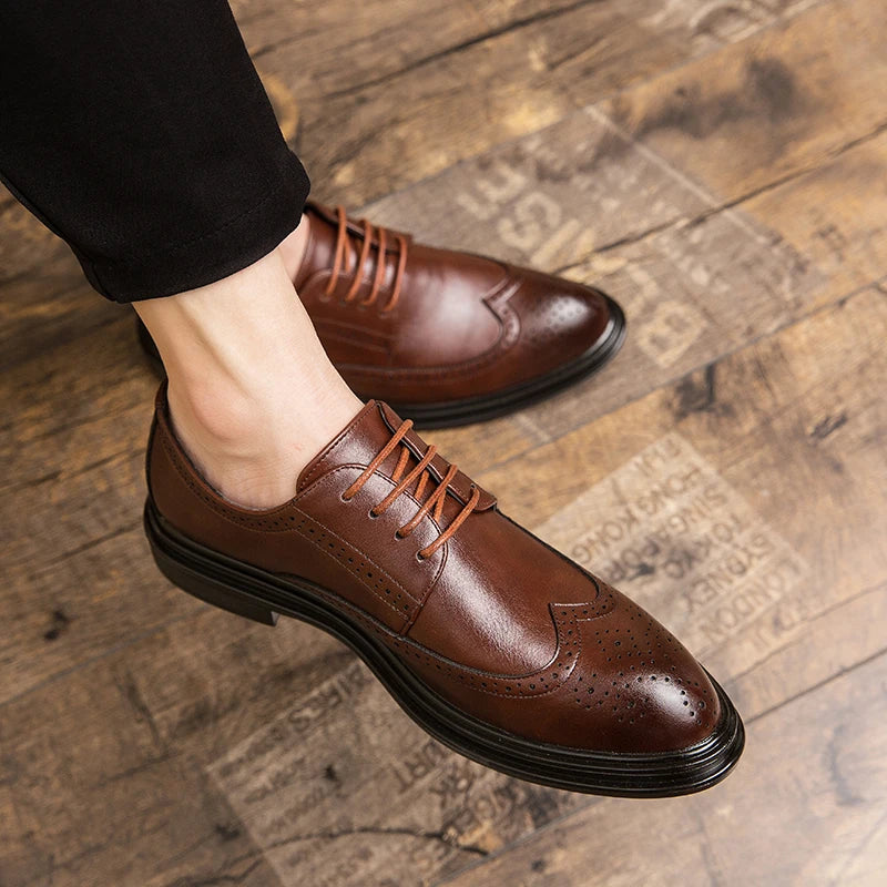 High Quality Brogues Leather Shoes