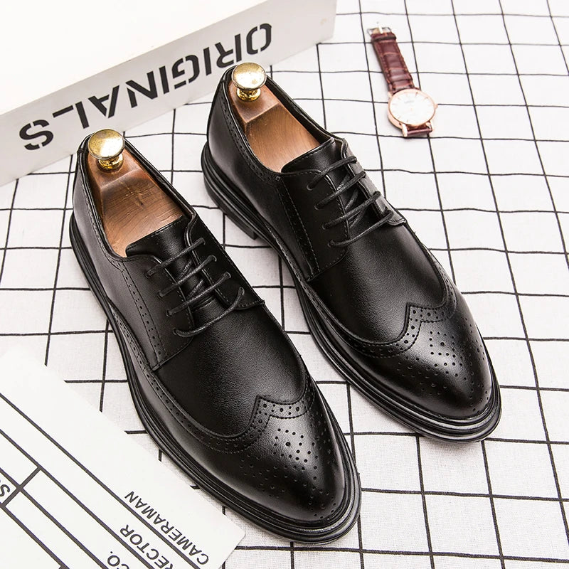 High Quality Brogues Leather Shoes