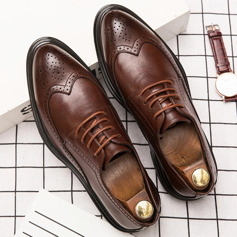 High Quality Brogues Leather Shoes