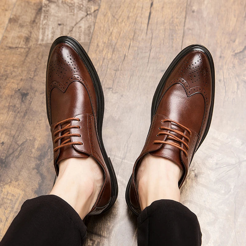 High Quality Brogues Leather Shoes