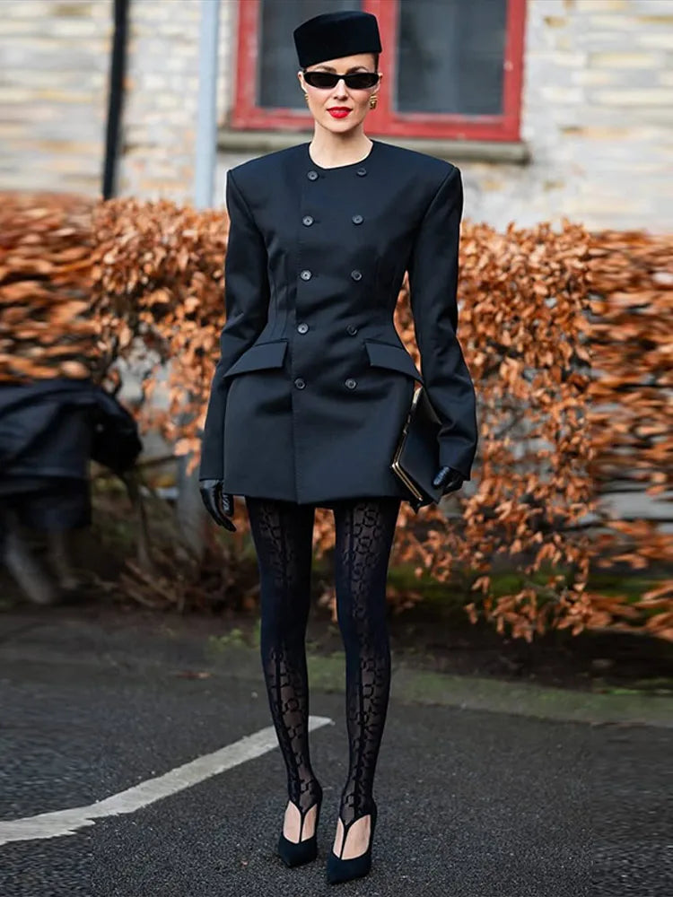 Elegant Women's Blazer Dress Jacket