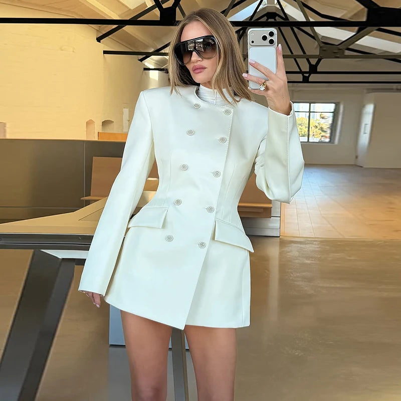 Elegant Women's Blazer Dress Jacket