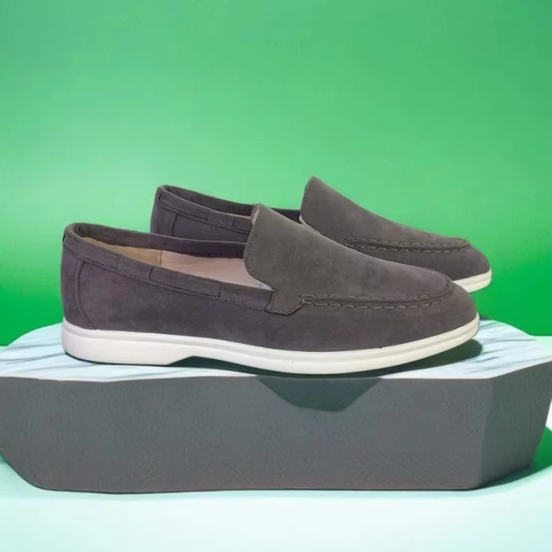 Classic Brand Suede Leather Loafers