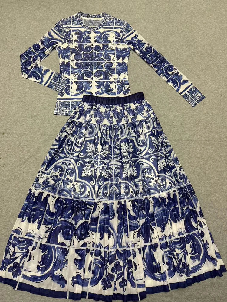 Retro geometric printed