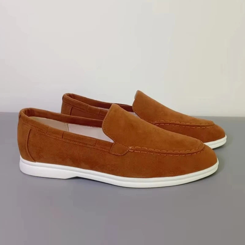 Classic Brand Suede Leather Loafers