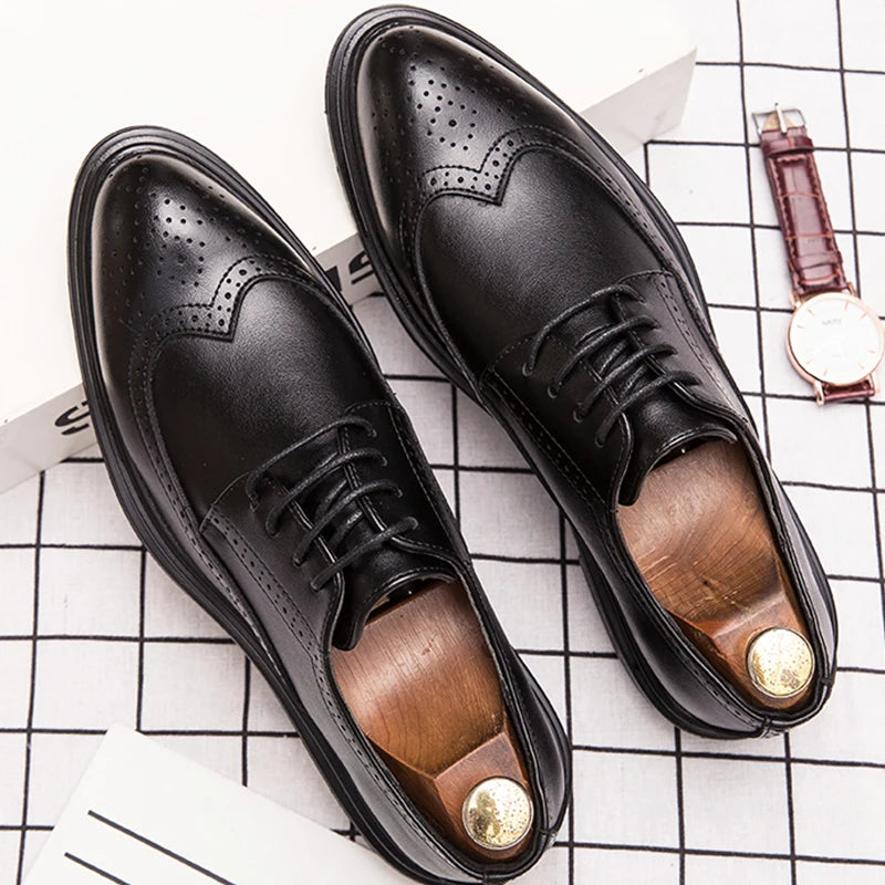 High Quality Brogues Leather Shoes