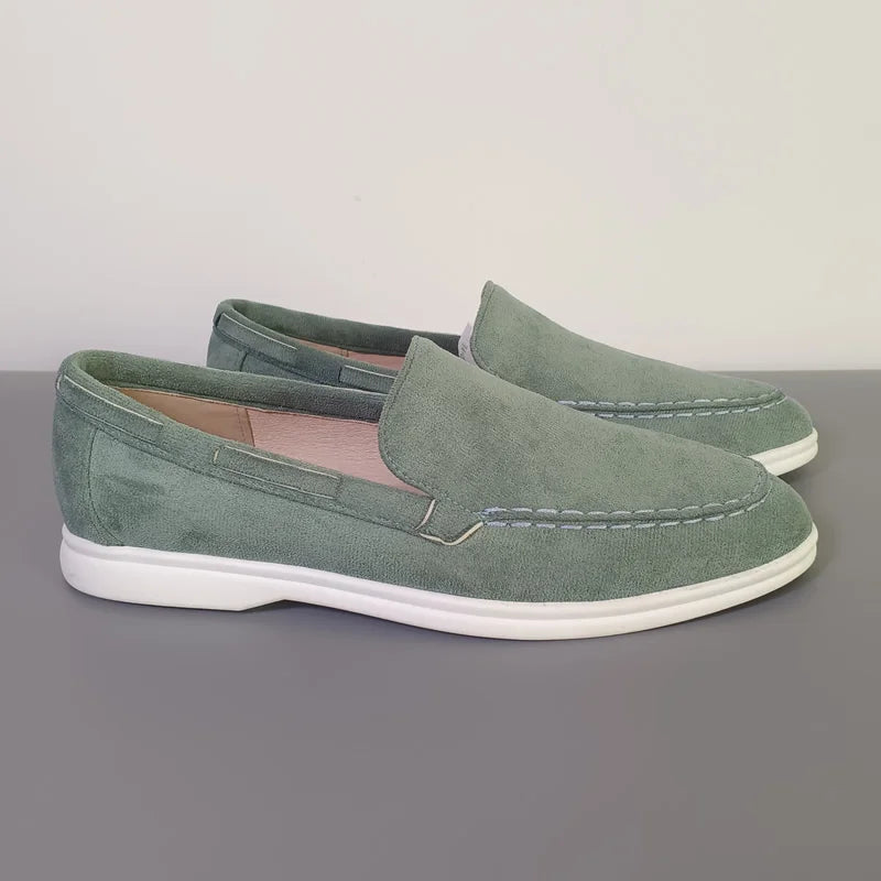 Classic Brand Suede Leather Loafers