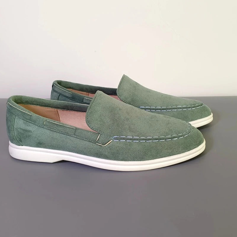 Classic Brand Suede Leather Loafers