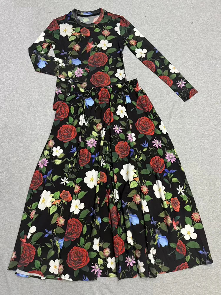 Retro geometric printed