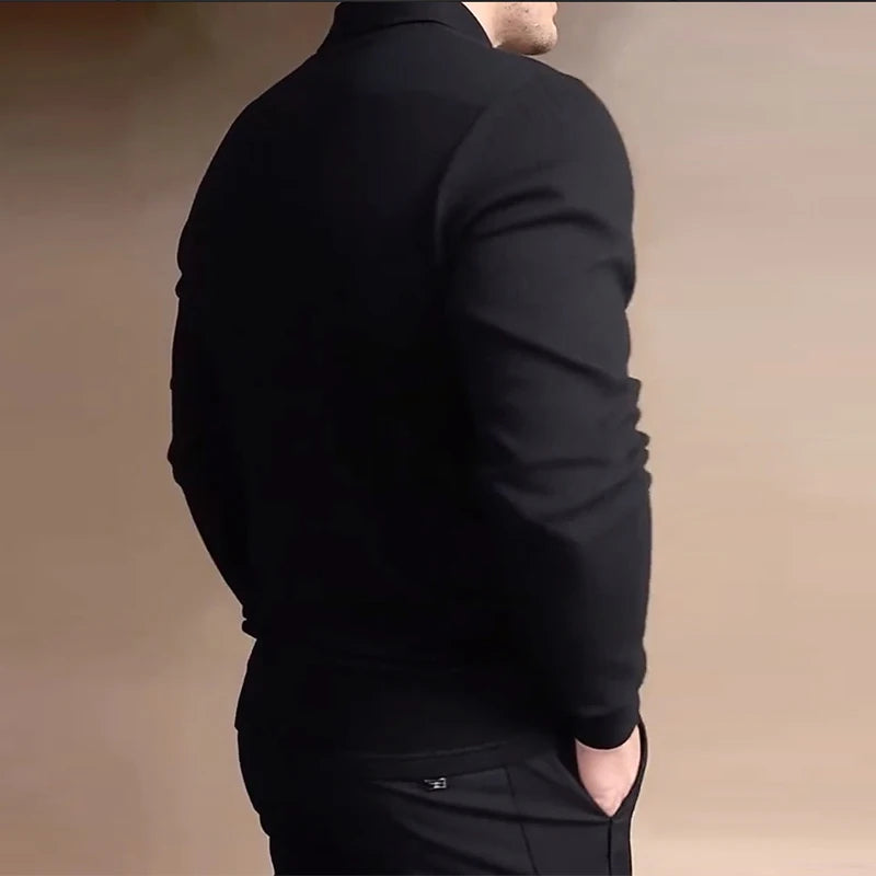 American Retro Men's Jacquard Polo