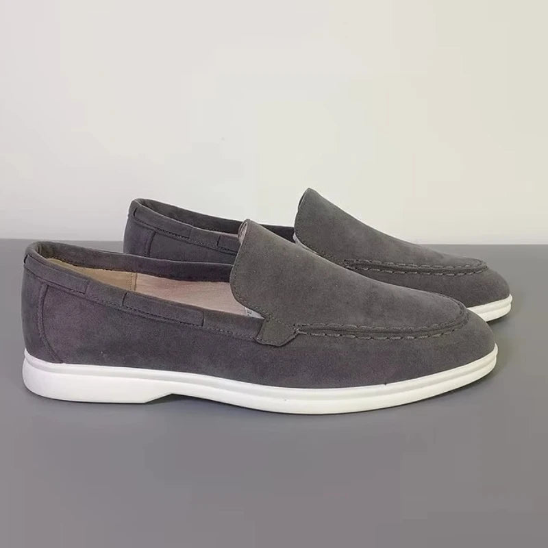 Classic Brand Suede Leather Loafers