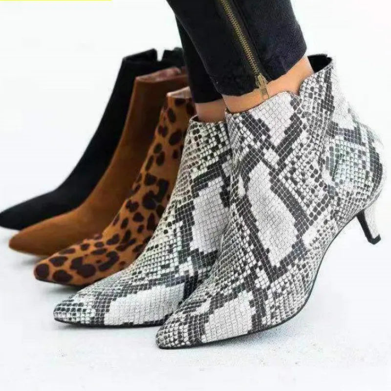 NEW Women's Ankle Boots Leopard Women