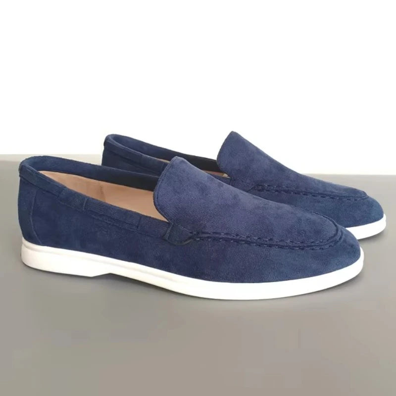 Classic Brand Suede Leather Loafers