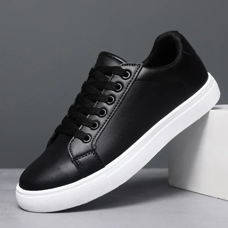 2025 Spring Shoes Men Sneakers Casual Soft Leather Men Shoes Brand Fashion Male White Shoes